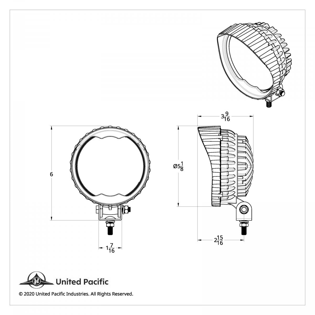 6 LED High Power 18 Watt Round Work Light - Thumbnail 5
