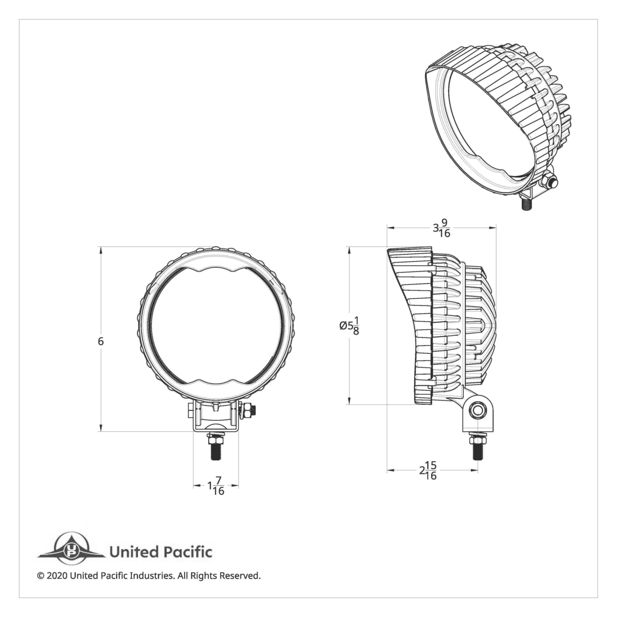6 LED High Power 18 Watt Round Work Light - Thumbnail 6