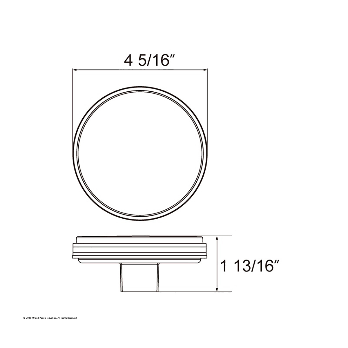 19 LED 4" Round Reflector Light (Stop, Turn & Tail) - Red LED/Red Lens - Thumbnail 3