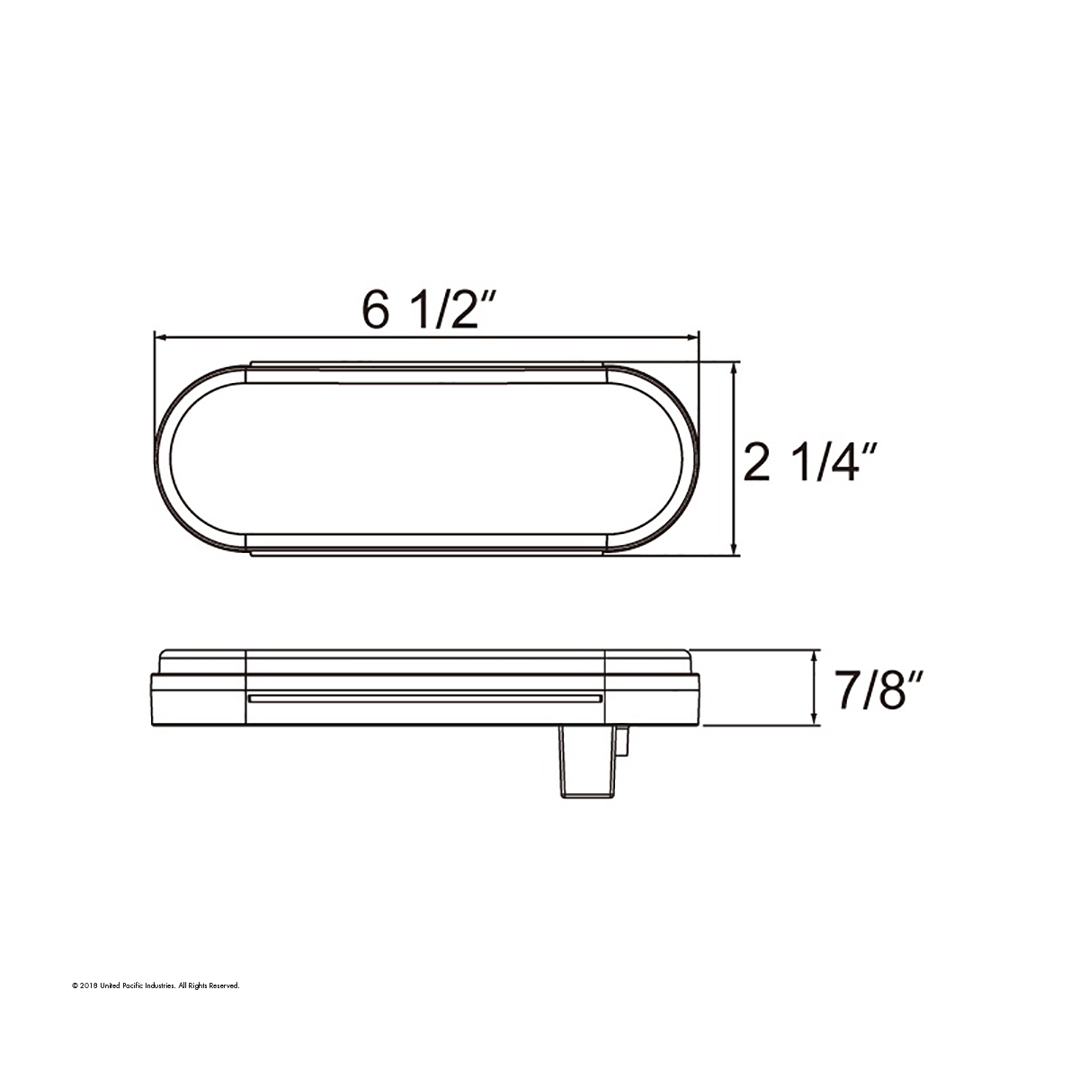 19 LED 6" Oval Reflector Light (Stop, Turn & Tail) - Red LED/Clear Lens - Thumbnail 3