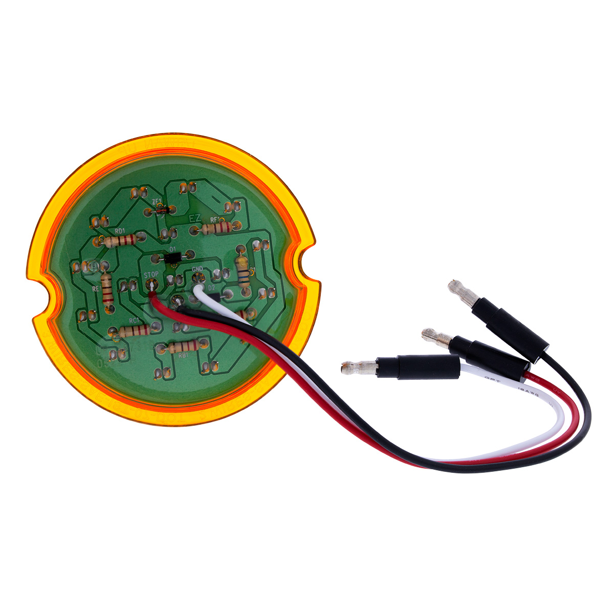 17 LED Dual Function Watermelon Cab Light - Amber LED/Amber Lens - Thumbnail 7