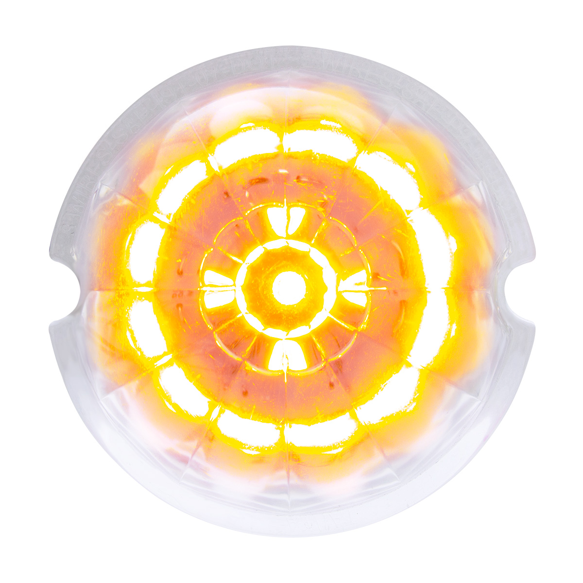 17 LED Dual Function Watermelon Cab Light - Amber LED/Clear Lens (Bulk) - Thumbnail 5