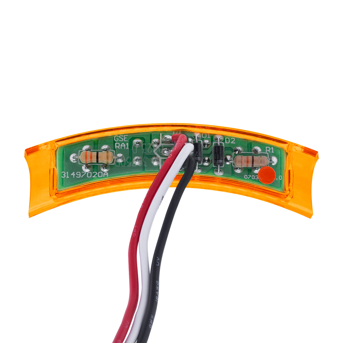 4 LED Dual Function Headlight Turn Signal Light - Amber LED/Amber Lens (Bulk) - Thumbnail 6