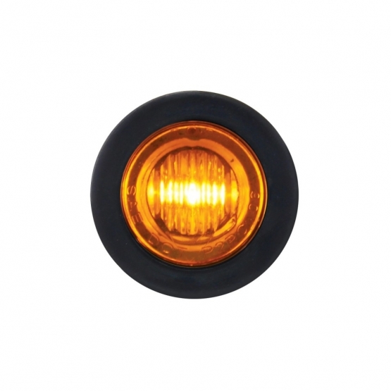 3 LED 3/4" Mini Light (Clearance/Marker) - Amber LED/Amber Lens