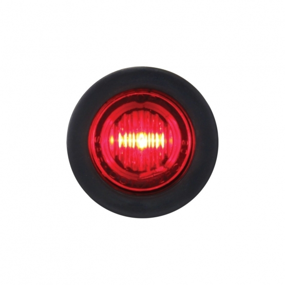 3 LED 3/4" Mini Light (Clearance/Marker) - Red LED/Red Lens