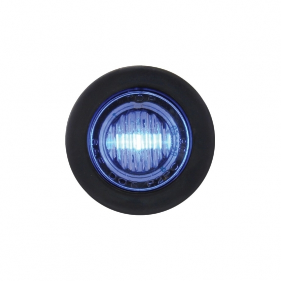 3 LED 3/4" Mini Light (Auxiliary/Utility) - Blue LED/Clear Lens