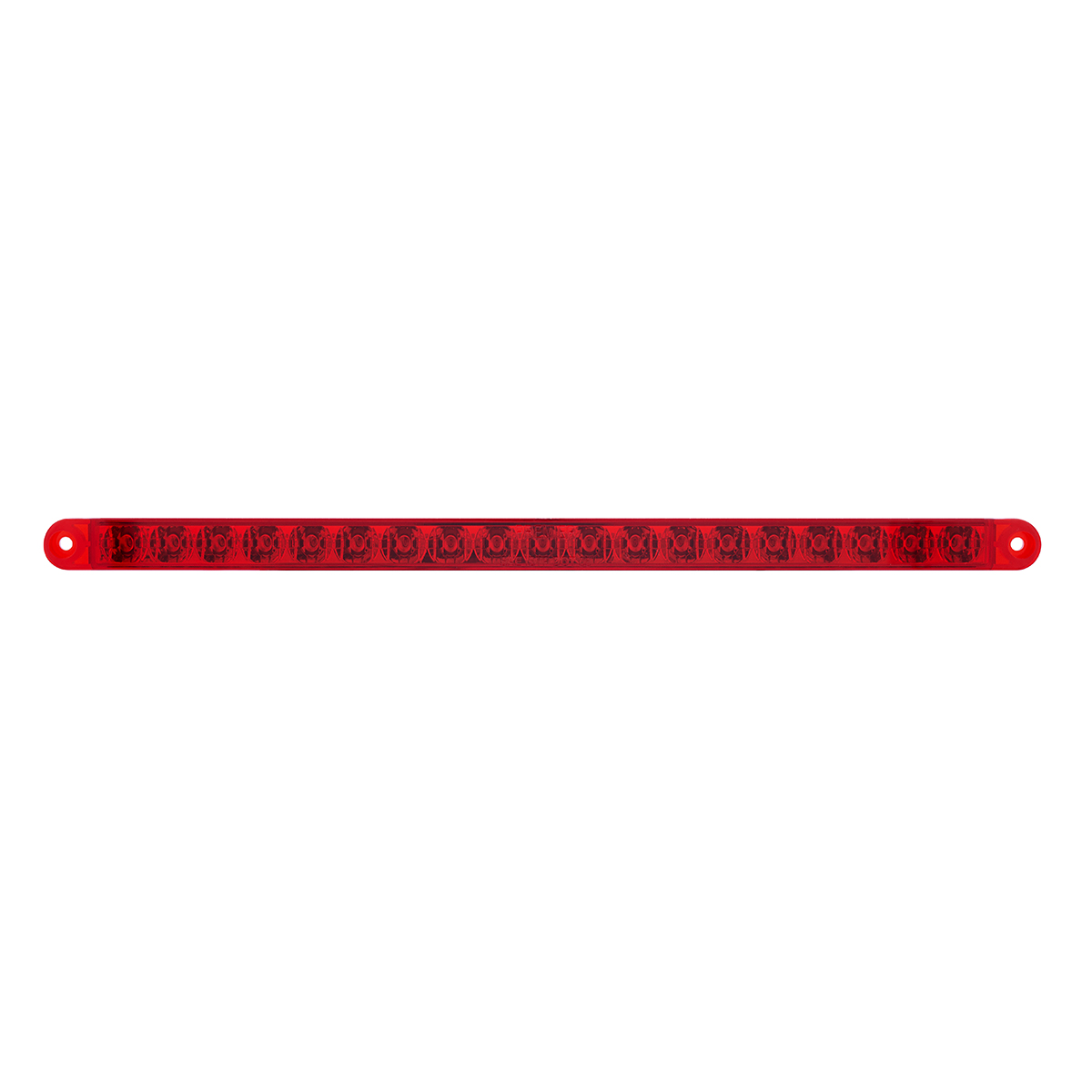 19 LED 12" Reflector Light Bar (Stop, Turn & Tail) - Red LED/Red Lens (Bulk) - Thumbnail 2