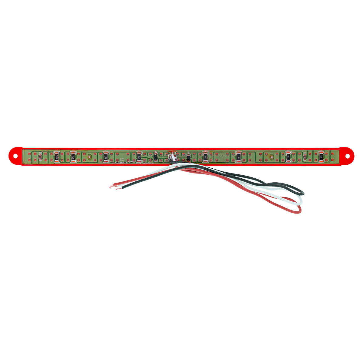19 LED 12" Reflector Light Bar (Stop, Turn & Tail) - Red LED/Red Lens (Bulk) - Thumbnail 6