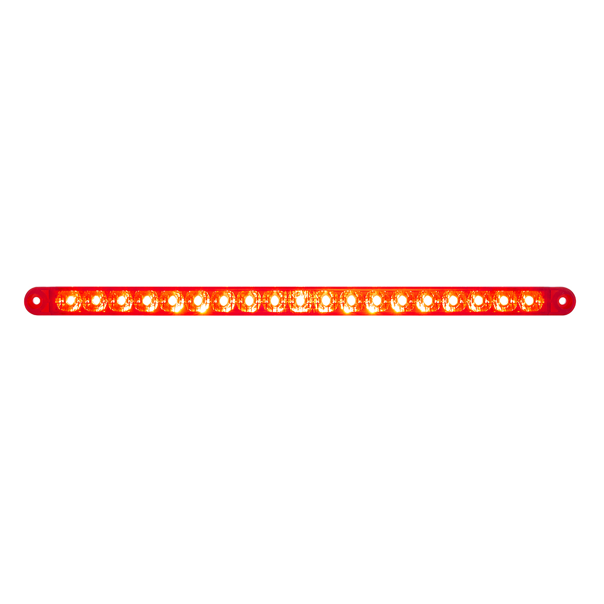19 LED 12" Reflector Light Bar (Stop, Turn & Tail) - Red LED/Red Lens (Bulk) - Thumbnail 8