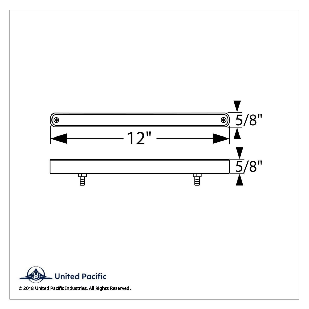 14 LED 12" Auxiliary strip Light With Bezel - Green LED/Clear Lens - Thumbnail 3