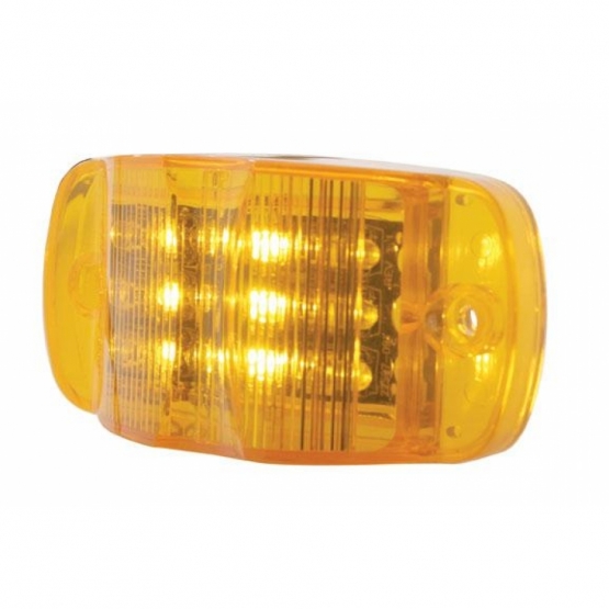 14 LED Rectangular Light (Clearance/Marker) - Amber LED/Amber Lens (Bulk) - Thumbnail 3