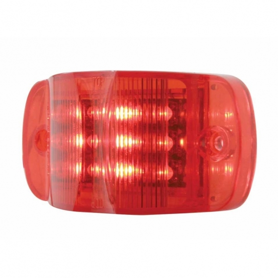 14 LED Rectangular Light (Clearance/Marker) - Red LED/Red Lens (Bulk) - Thumbnail 3