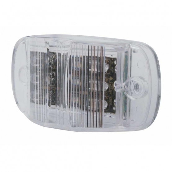 14 LED Rectangular Light (Clearance/Marker) - Amber LED/Clear Lens (Bulk) - Thumbnail 3