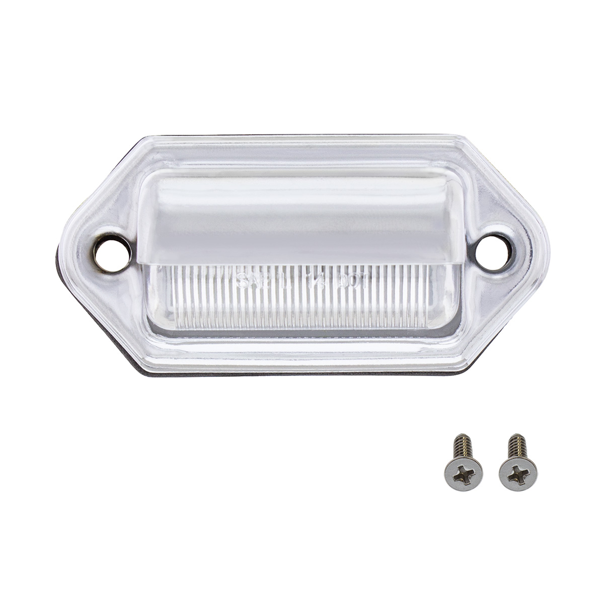 2 White LED Chrome License Plate Light/Utility Light - Competition Series - Thumbnail 2