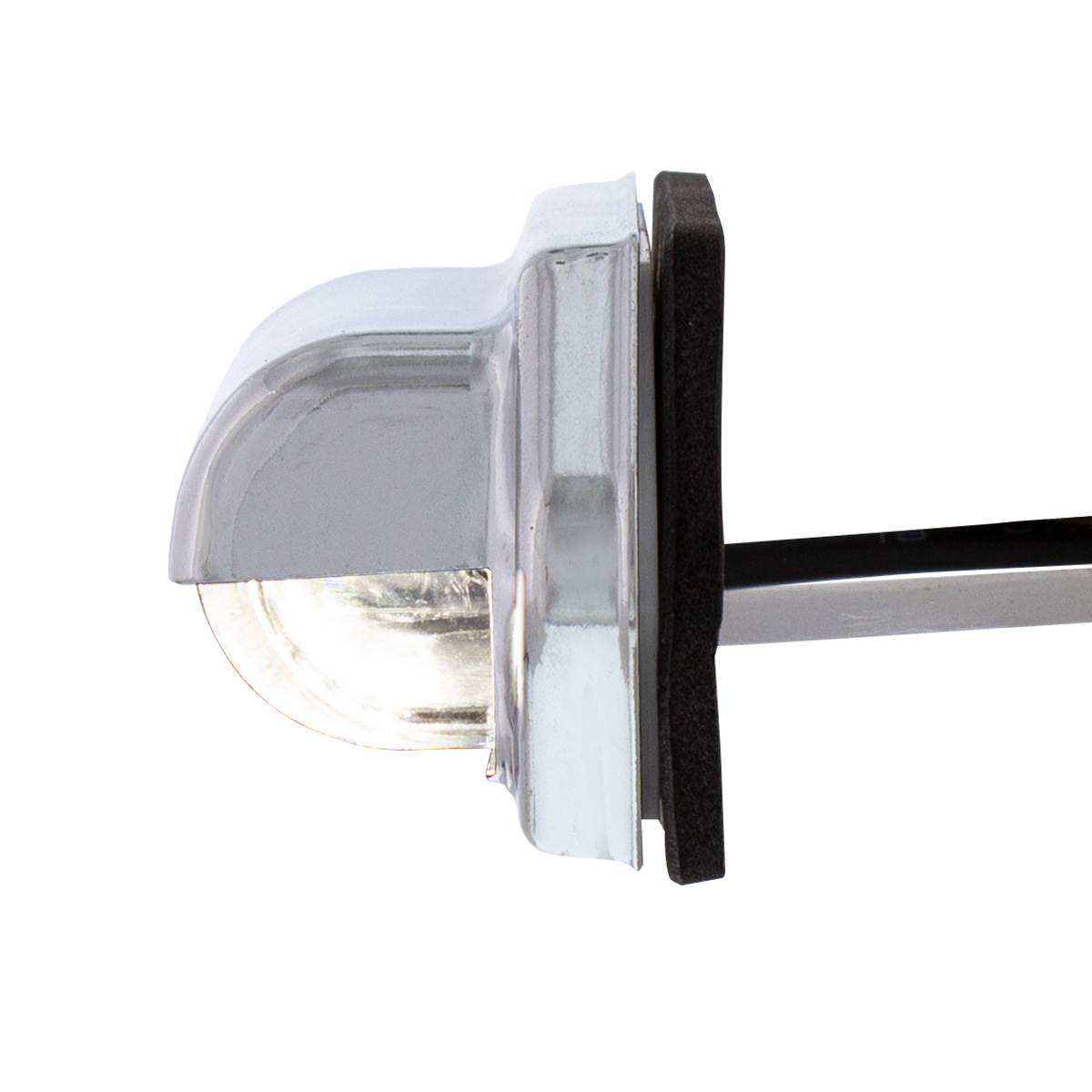 2 White LED Chrome License Plate Light/Utility Light - Competition Series - Thumbnail 5