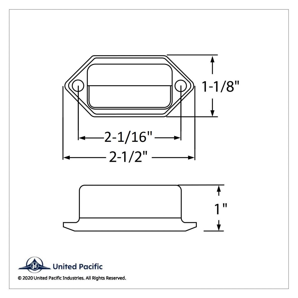 2 White LED Chrome License Plate Light/Utility Light - Competition Series - Thumbnail 7