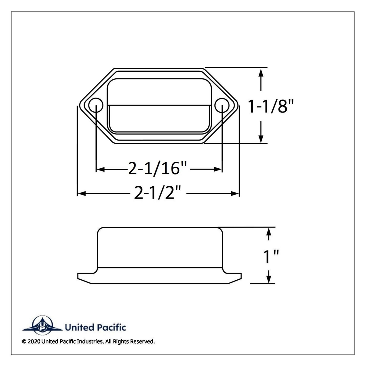 2 White LED Chrome License Plate Light/Utility Light - Competition Series - Thumbnail 9