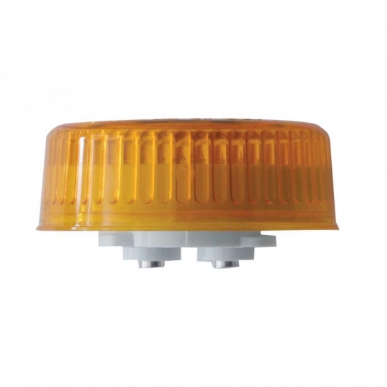 Single LED 2" Round Light (Clearance/Marker) - Amber LED/Amber Lens (Bulk) - Thumbnail 3