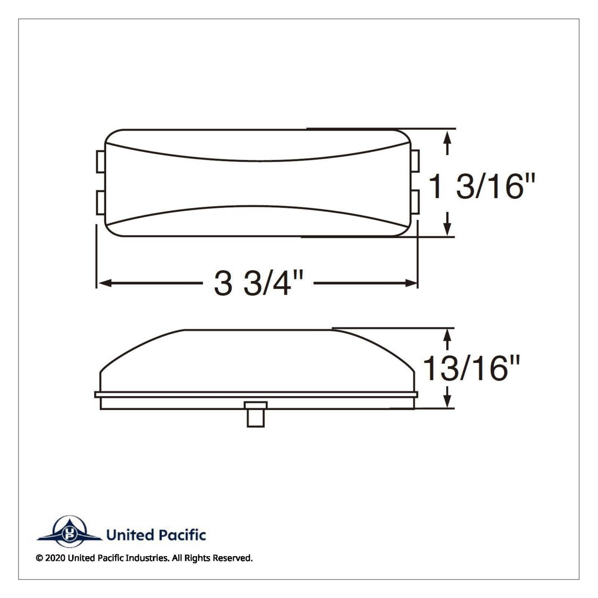 12 LED Rectangular Auxiliary/Utility Light - White LED/Clear Lens (Bulk) - Thumbnail 3