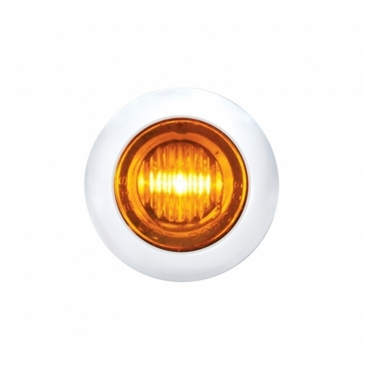 3 LED 3/4" Mini Light With Bezel (Clearance/Marker) - Amber LED/Amber Lens - Thumbnail 6