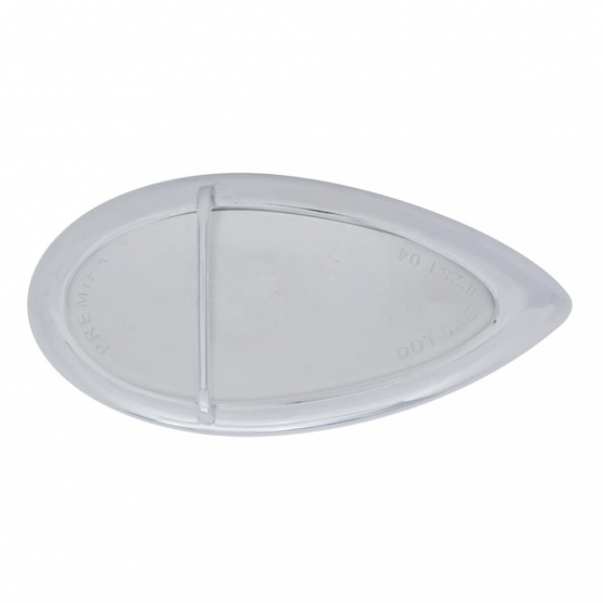 39 LED Flush Mount "Teardrop" Turn Signal Light - Amber LED/Chrome Lens - Thumbnail 2