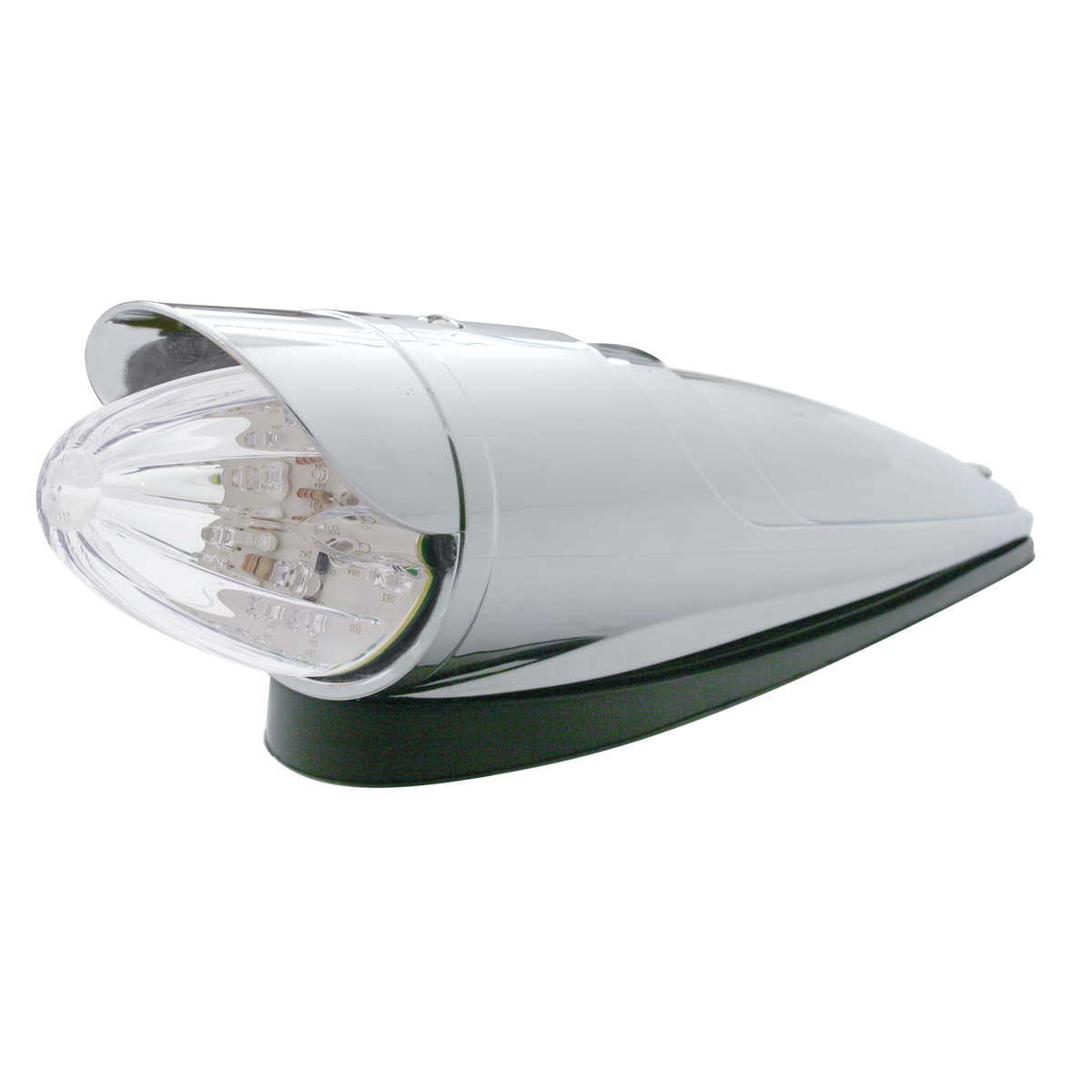 19 LED Watermelon Grakon 1000 Cab Light Kit With Visor - Amber LED/Clear Lens - Thumbnail 2