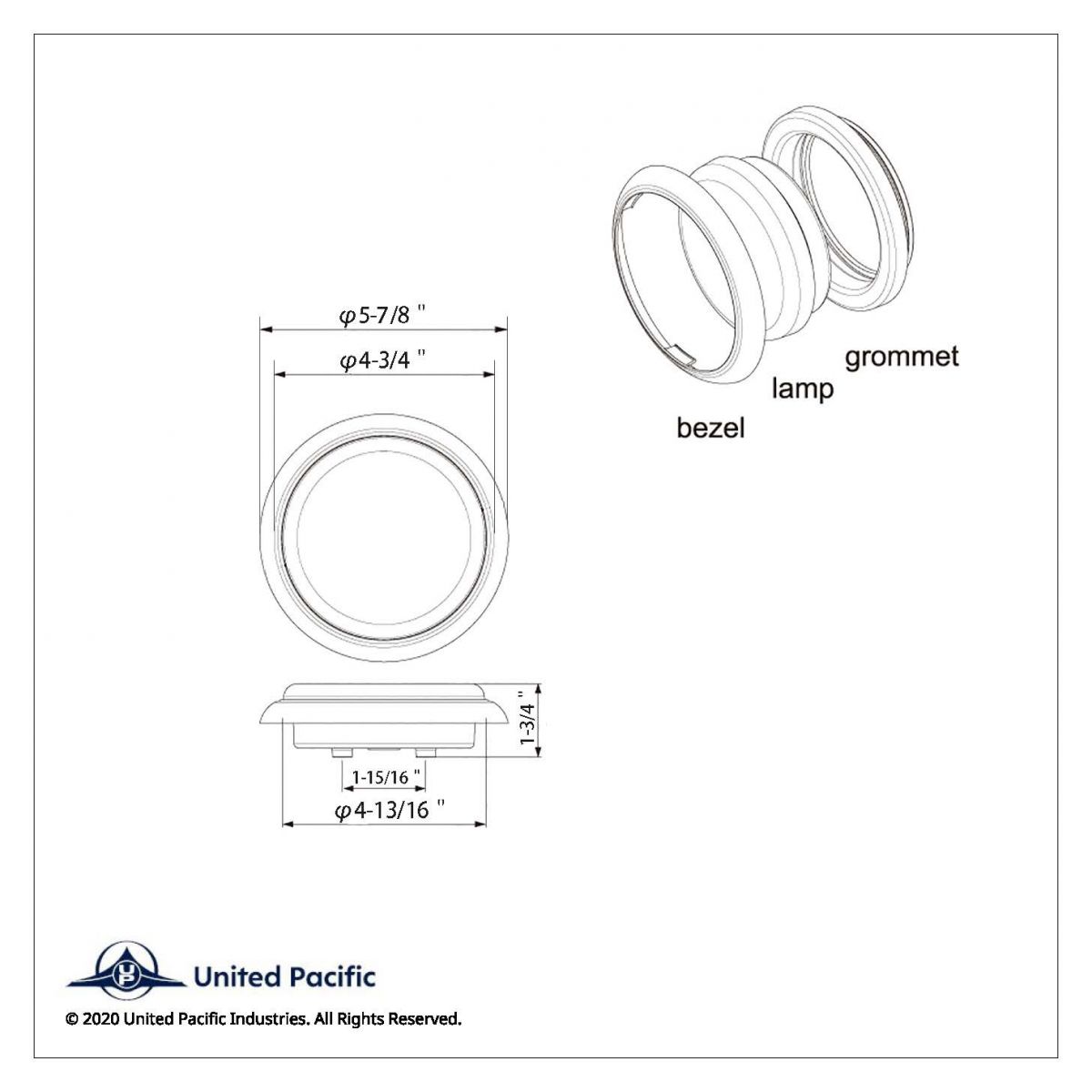 38 LED Euro Style Flange Mount Light (Stop, Turn & Tail) - White LED/Red LED/Clear Lens (Bulk) - Thumbnail 6