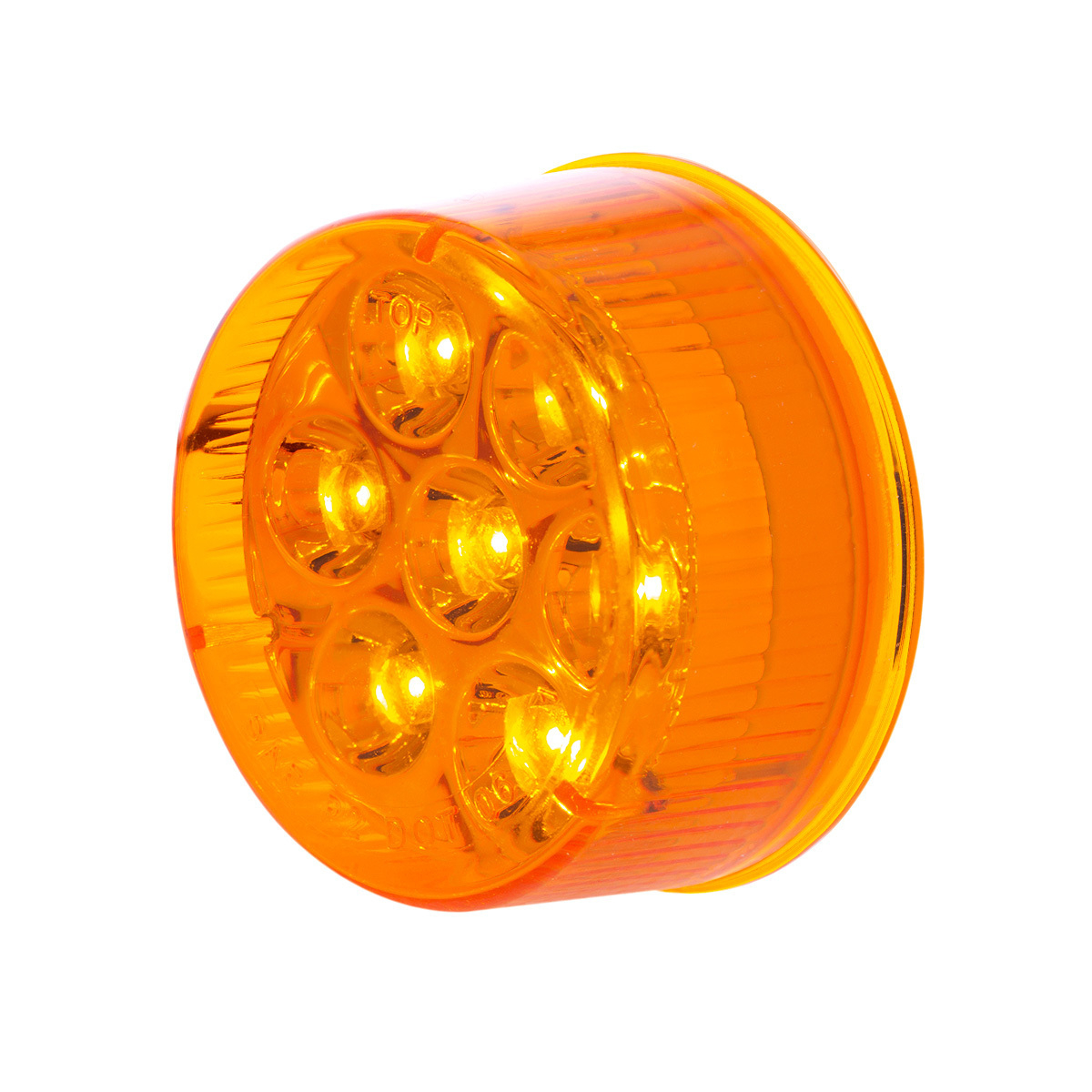 7 LED 2" Round Light (Clearance/Marker) - Amber LED/Amber Lens - Thumbnail 8