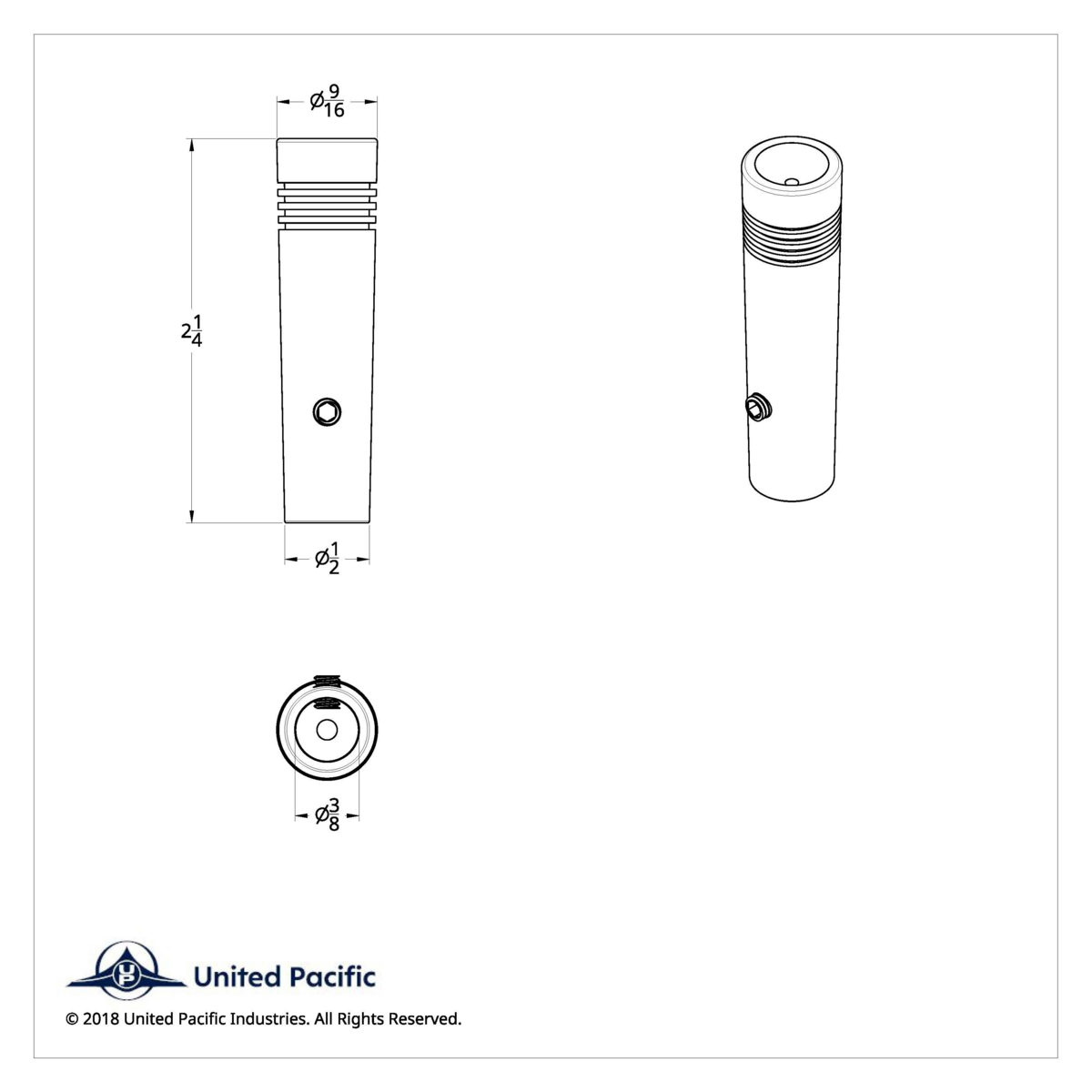 2-1/4" Long Aluminum Toggle Switch Extension With Crystal For Kenworth - Green Crystal - Thumbnail 2