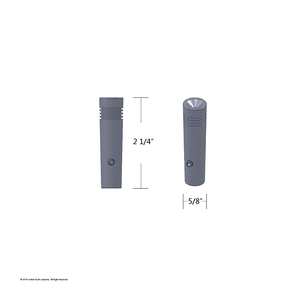 2-1/4" Long Aluminum Toggle Switch Extension With Crystal For Kenworth - Green Crystal (2-Pack) - Thumbnail 2