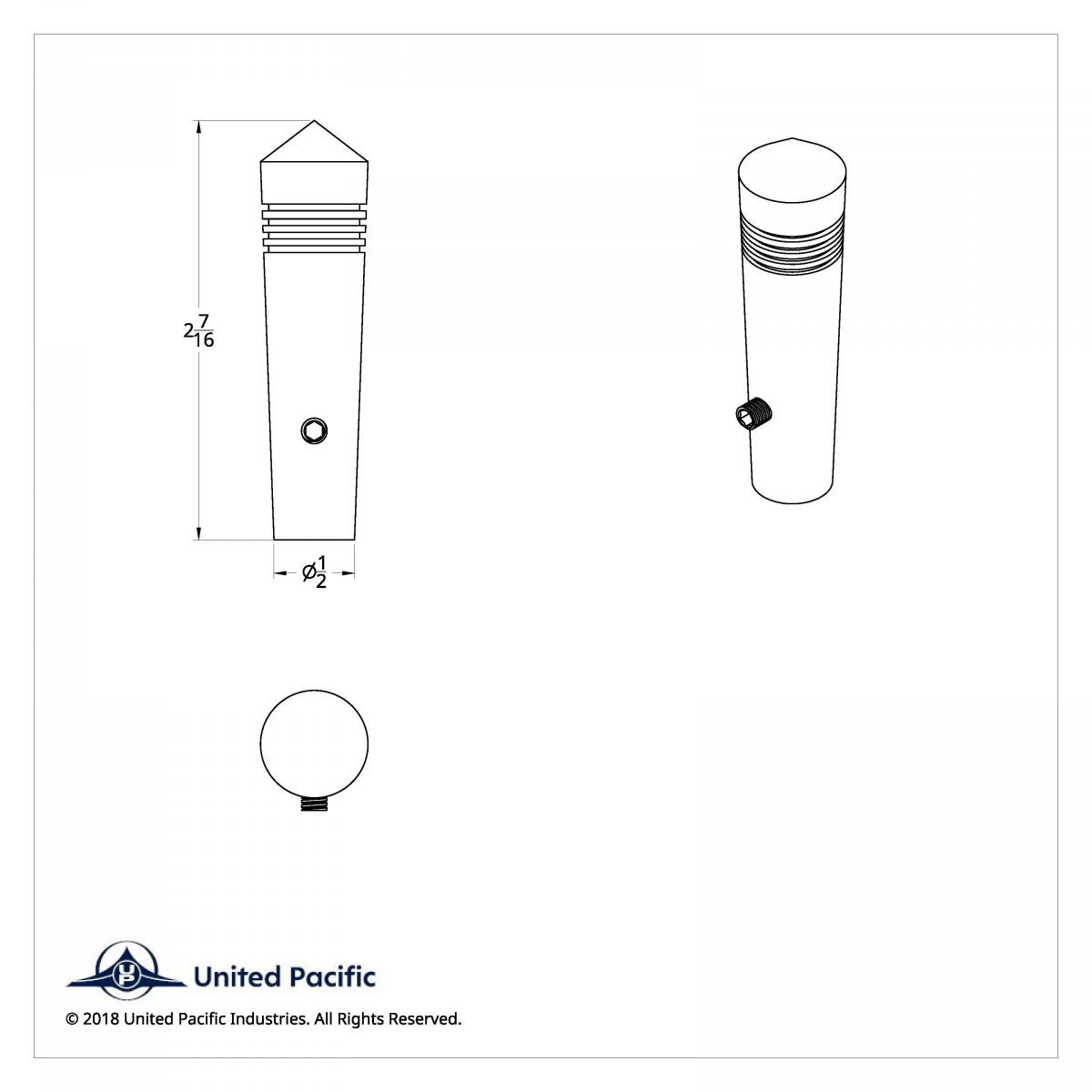 Long Kenworth Toggle Switch Extension - Pointed (2-Pack) - Thumbnail 2