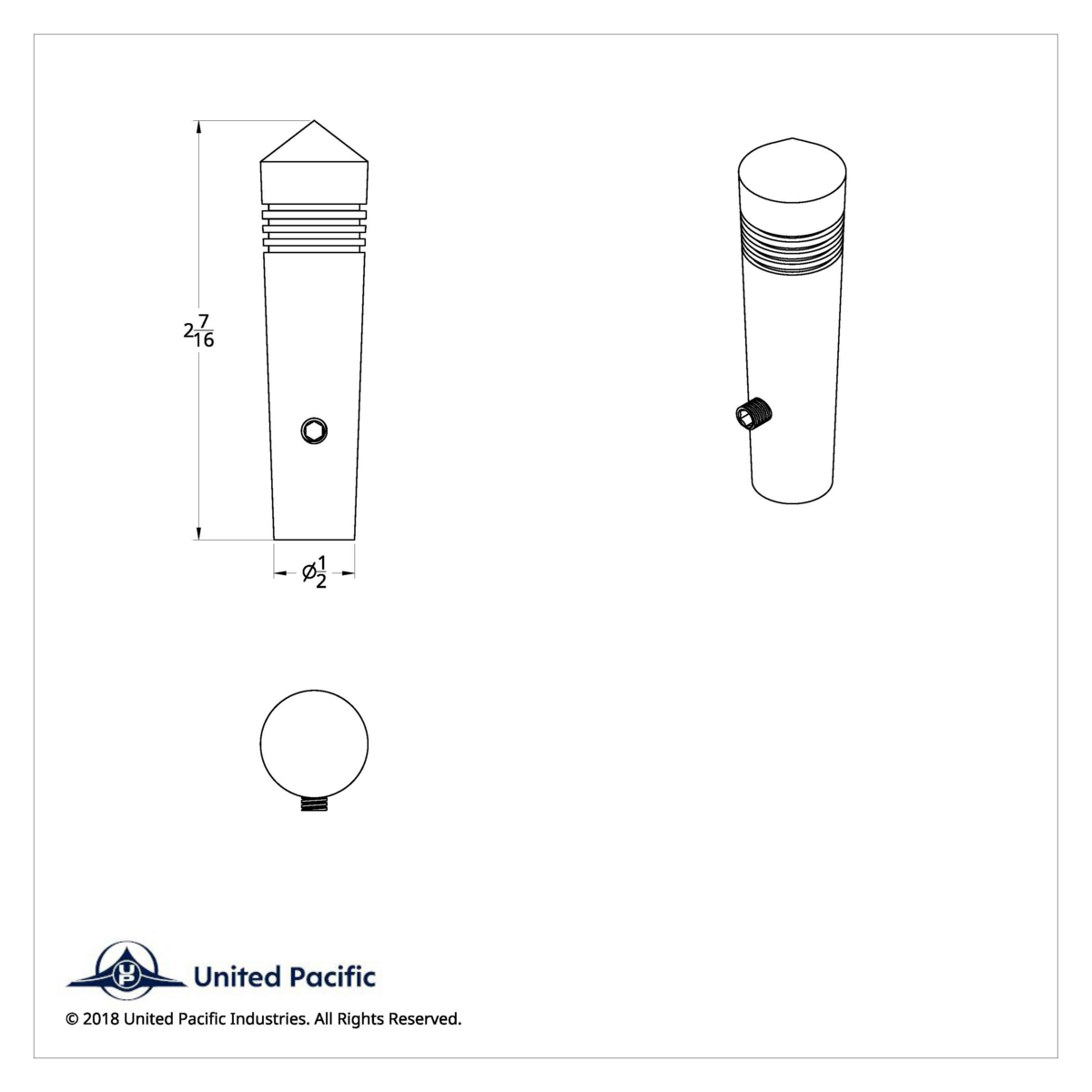 Long Kenworth Toggle Switch Extension - Pointed (2-Pack) - Thumbnail 3