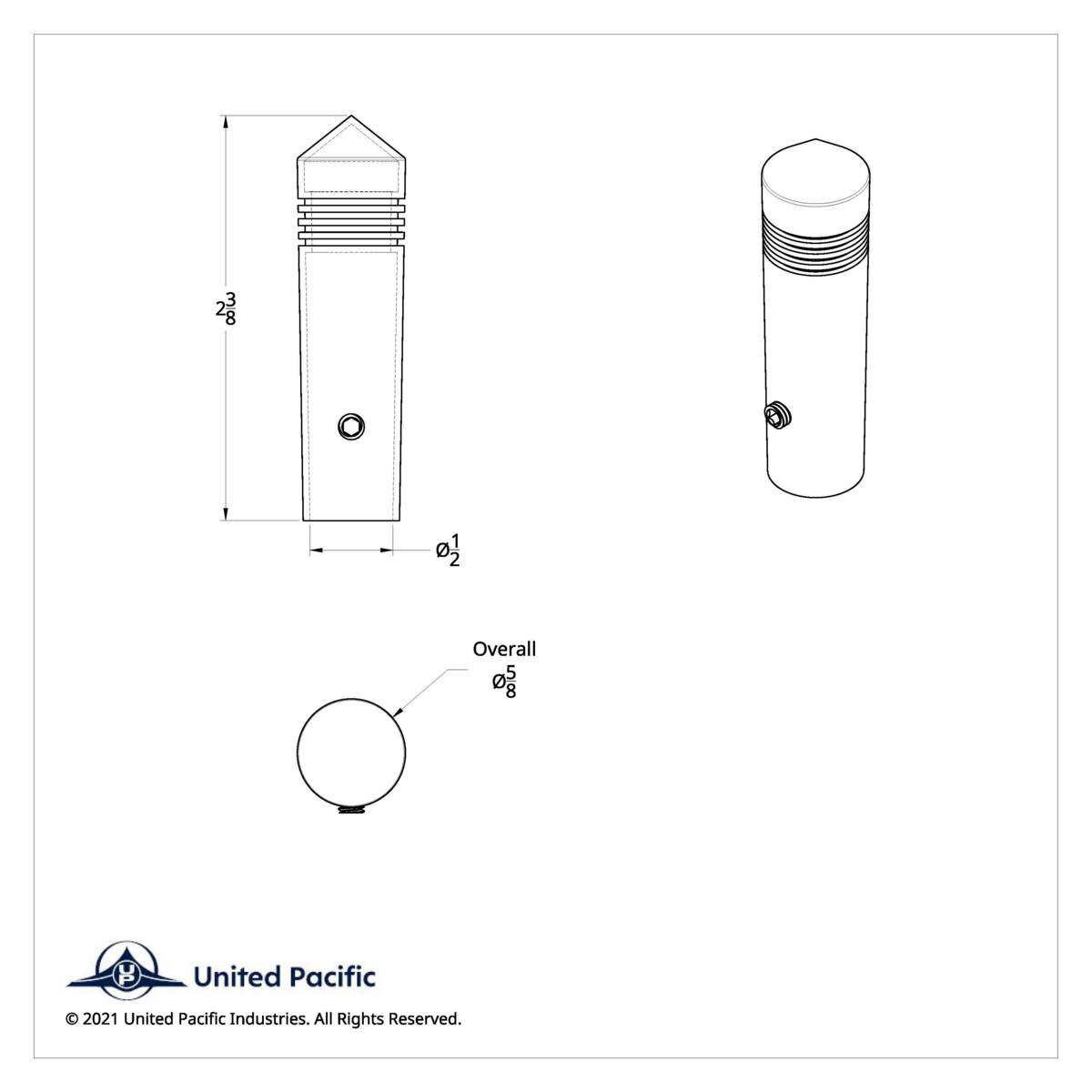 Chrome Toggle Switch Extension - Pointed (2-Pack) - Thumbnail 3