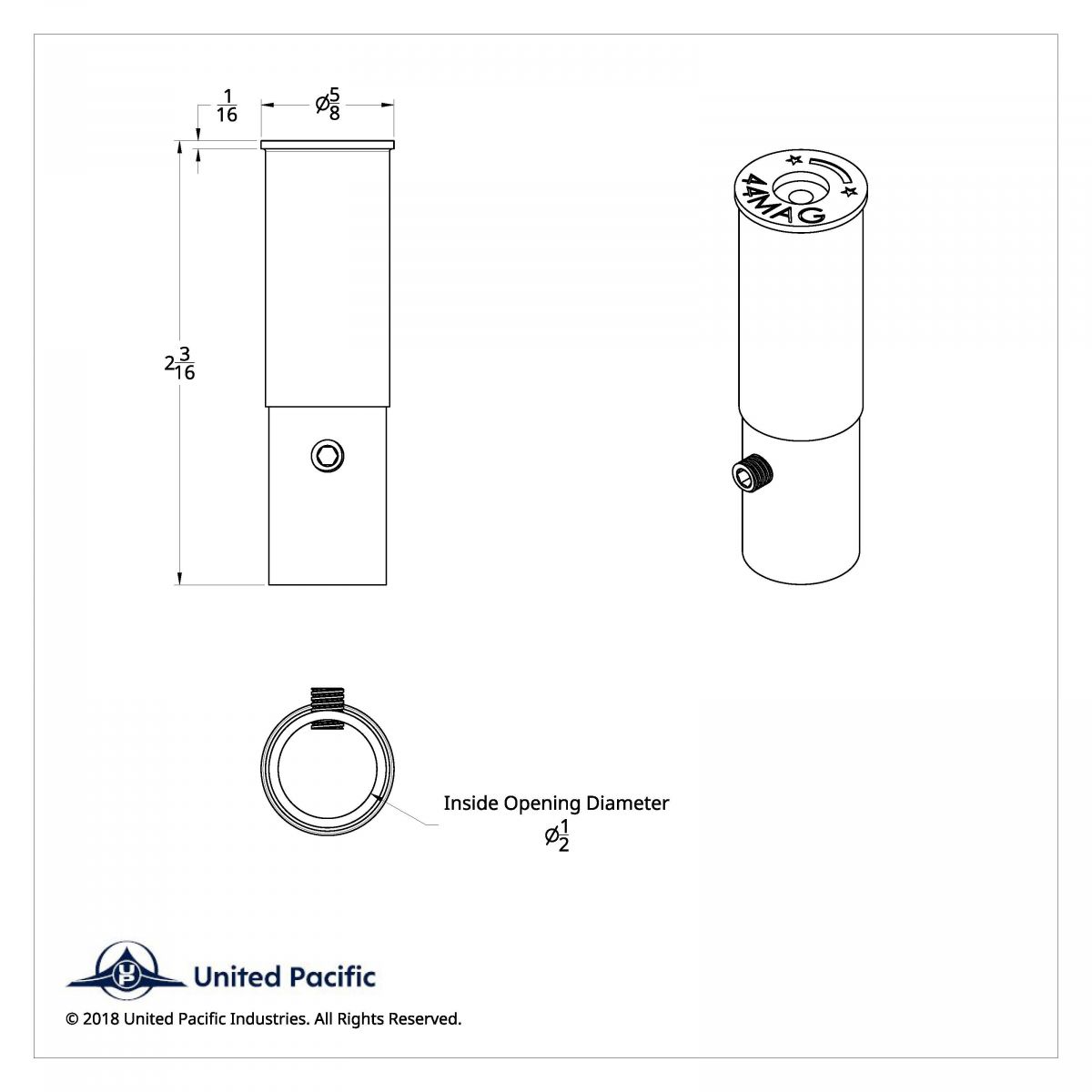 Aluminum 44-MAG Casing Style Toggle Switch Extensions For Freightliner (2-Pack) - Thumbnail 5