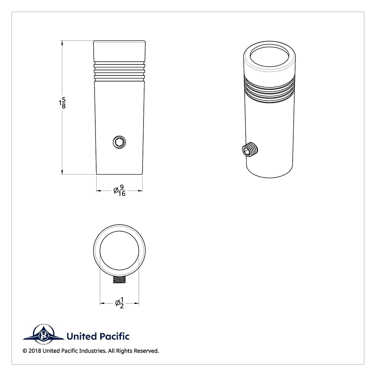 1-5/8" Short Toggle Switch Extension With Color Crystal - Green Crystal - Thumbnail 2