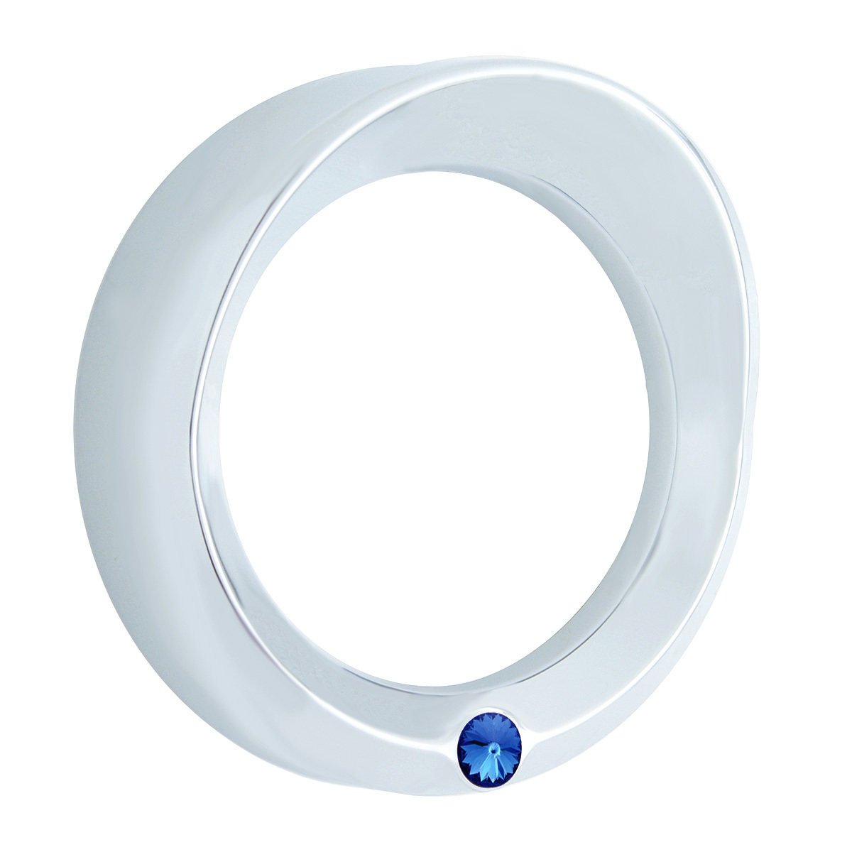 Signature Series Speed/Tachometer Gauge Bezel With Visor For Kenworth - Blue Crystal - Thumbnail 3