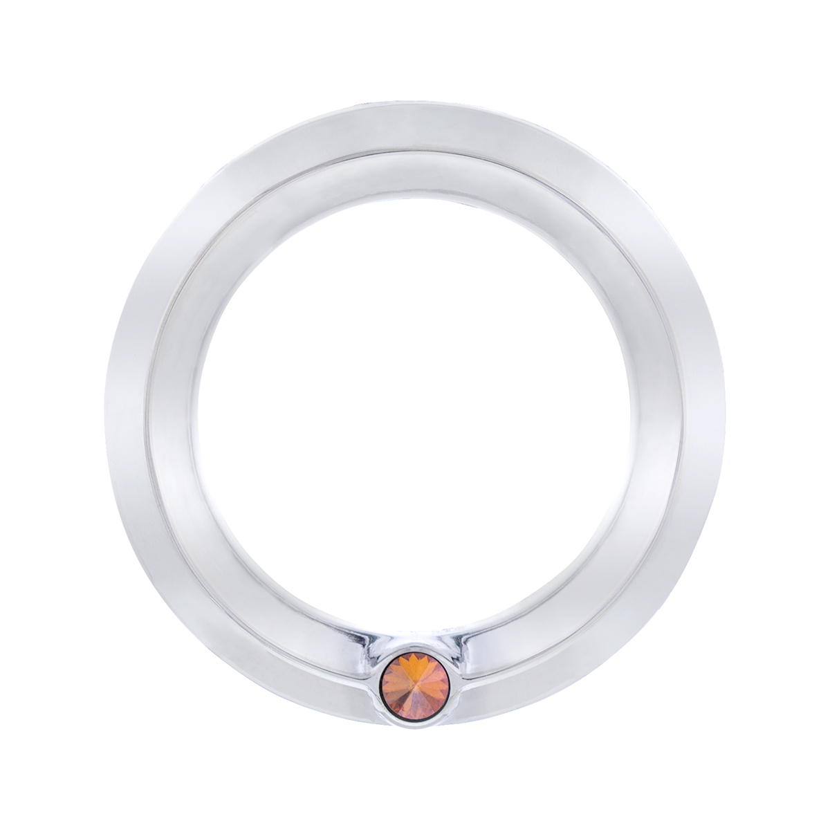 Signature Series Small Gauge Bezel For 2006+ Peterbilt - Copper Crystal - Thumbnail 4