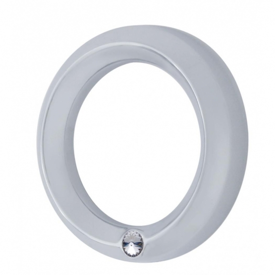 Signature Series Small Gauge Bezel For 2006+ Peterbilt - Clear Crystal