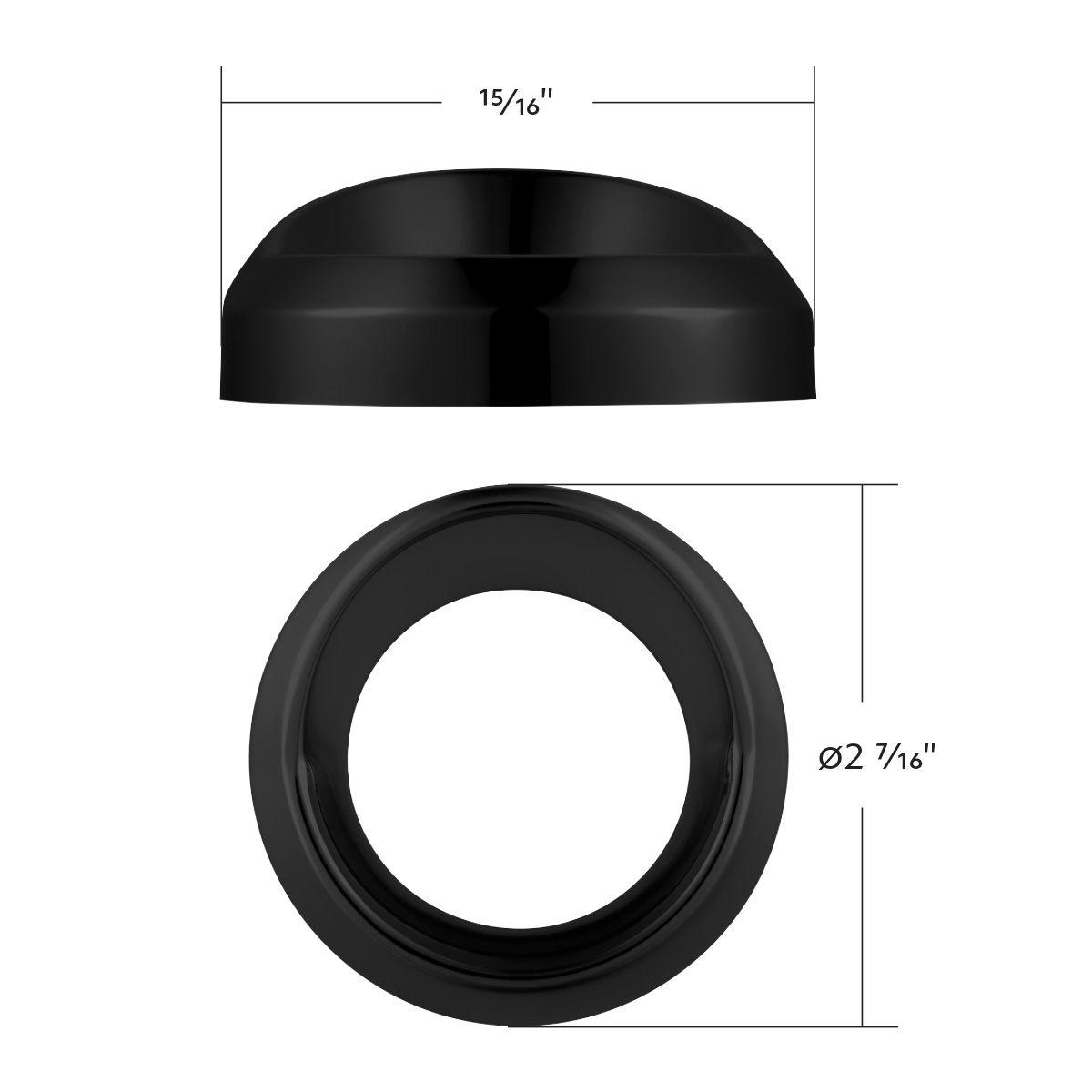 Candy Color Small Gauge Cover With Visor-Matte Black - Thumbnail 7