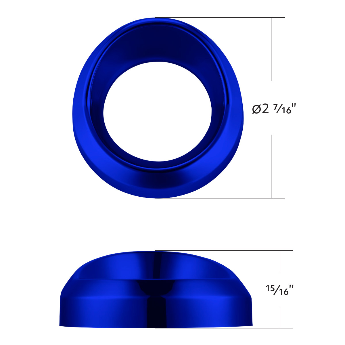 Candy Color Small Gauge Cover With Visor-Indigo Blue - Thumbnail 7