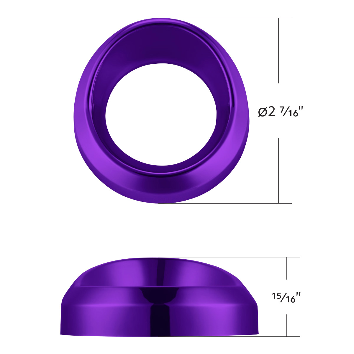 Candy Color Small Gauge Cover With Visor-Candy Purple - Thumbnail 7