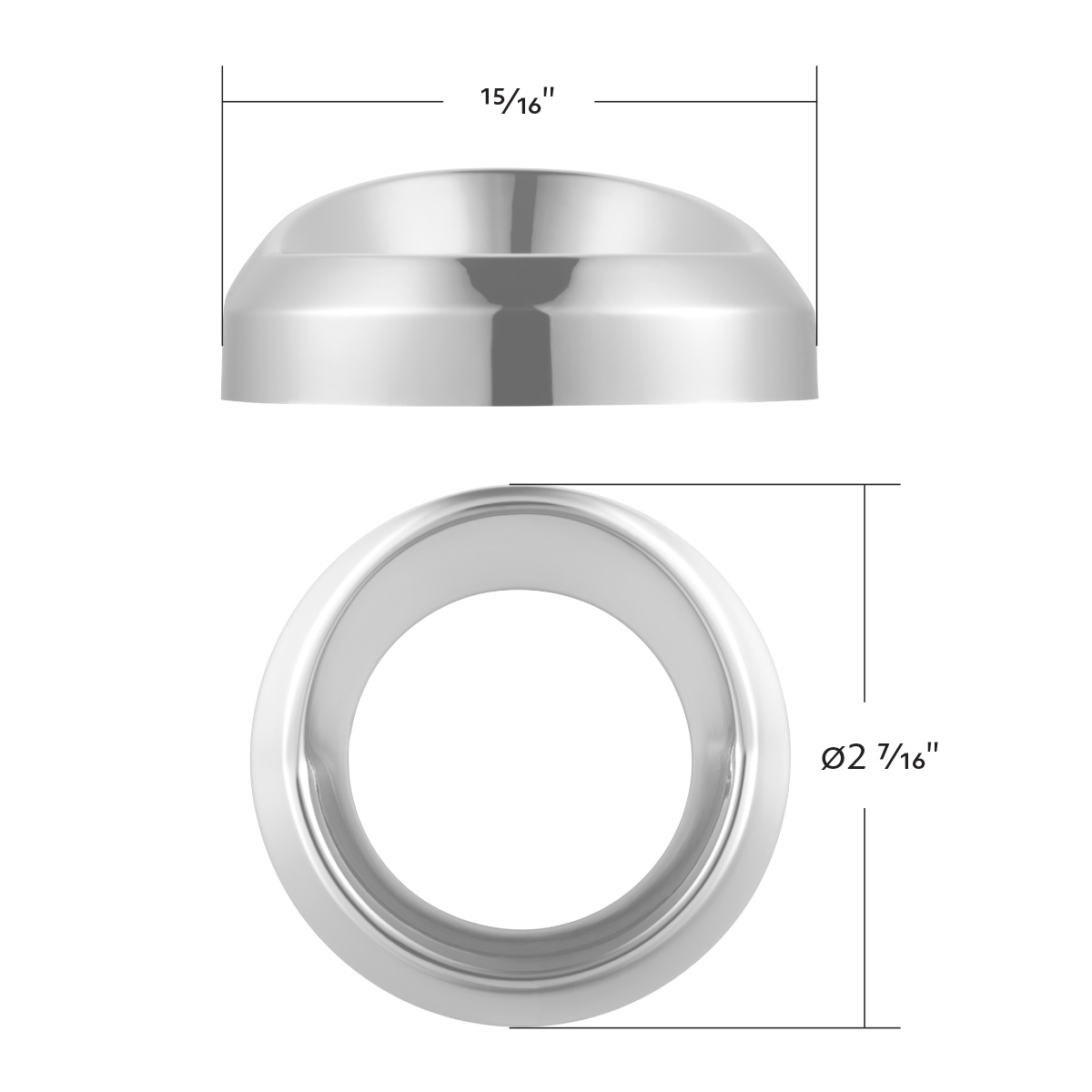 Candy Color Small Gauge Cover With Visor-Liquid Silver - Thumbnail 7