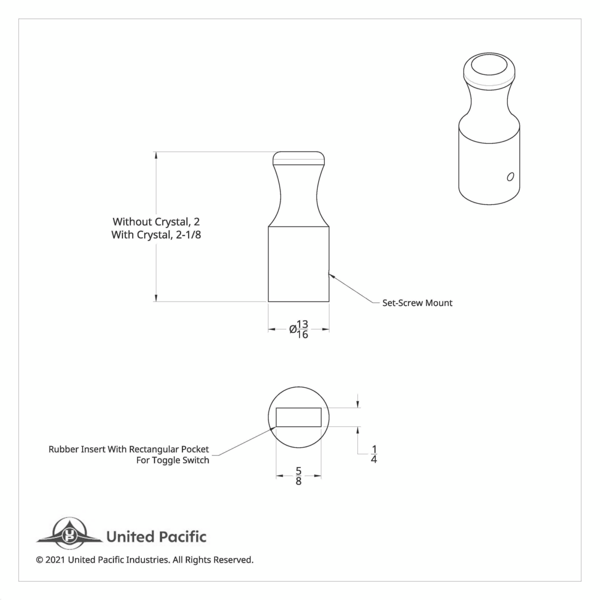 Toggle Switch Extension For International - Purple Crystal - Thumbnail 3