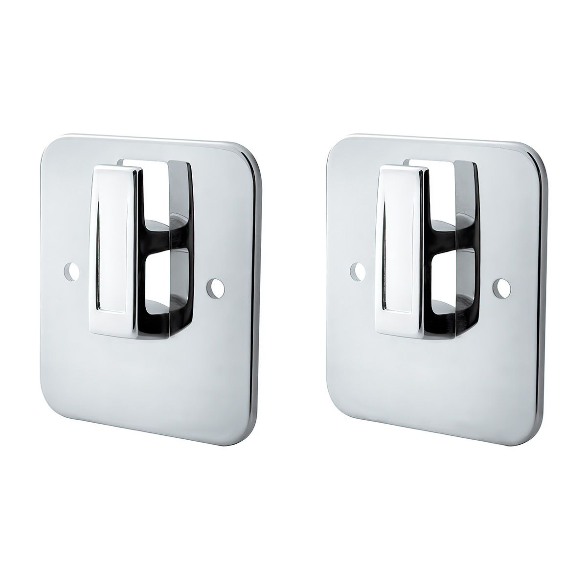 Chrome Plastic Sleeper Cab Coat Hanger Plate For Kenworth T800 (1986-2019), T660 (2008-2016) & T600 (1986-2007) (2-Pack)