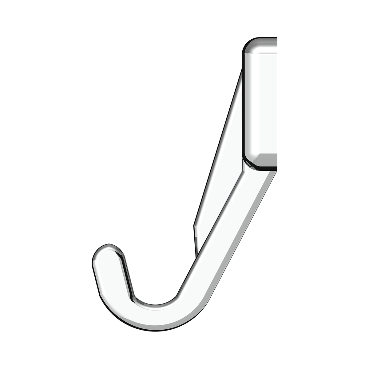 Chrome Plastic Sun Visor Hooks For Kenworth W900 (1990-2005) And T800/T600 (1986-2005) (2-Pack) - Thumbnail 3