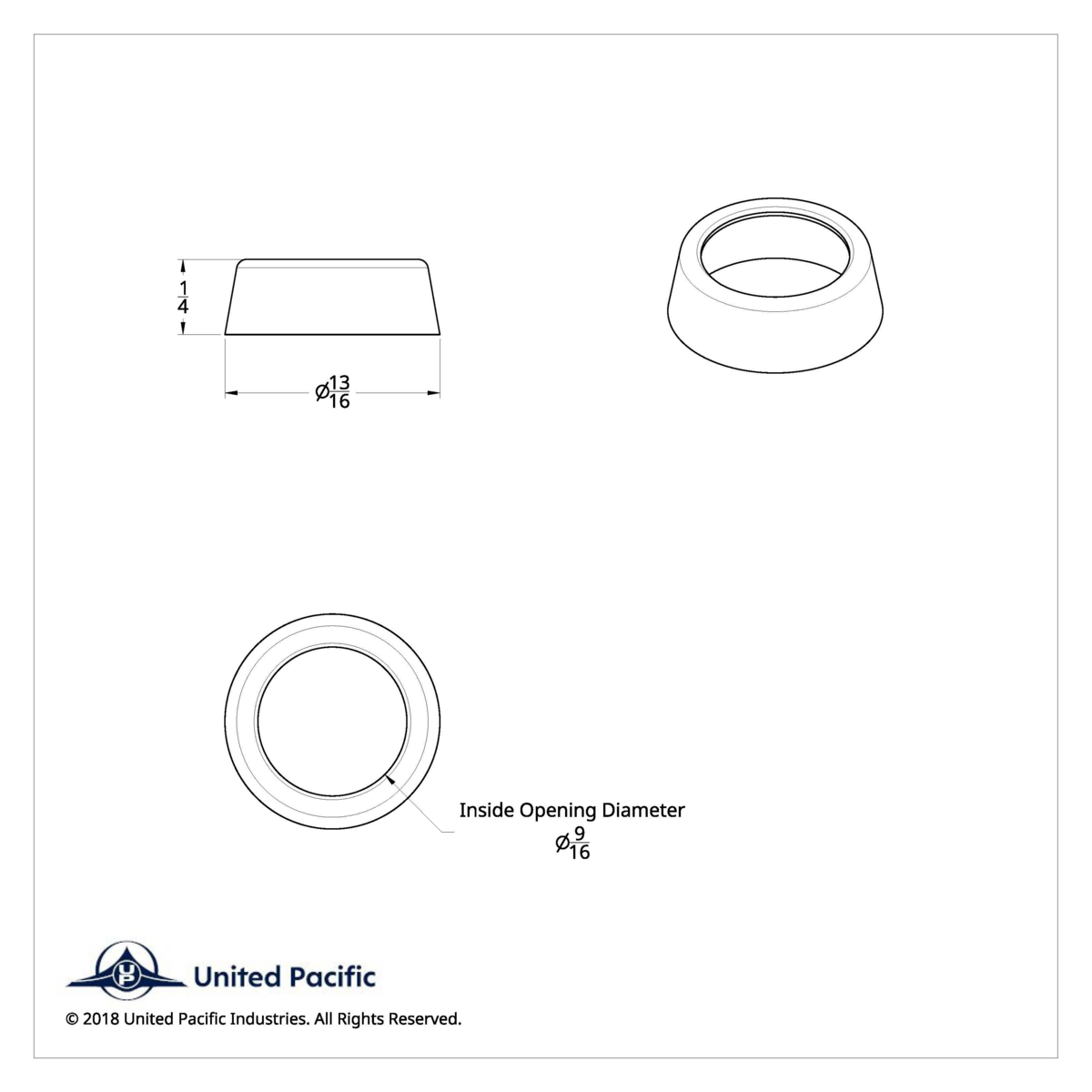 Chrome Plastic Toggle Switch Nut Cover For Freightliner (Card Of 6) - Thumbnail 4