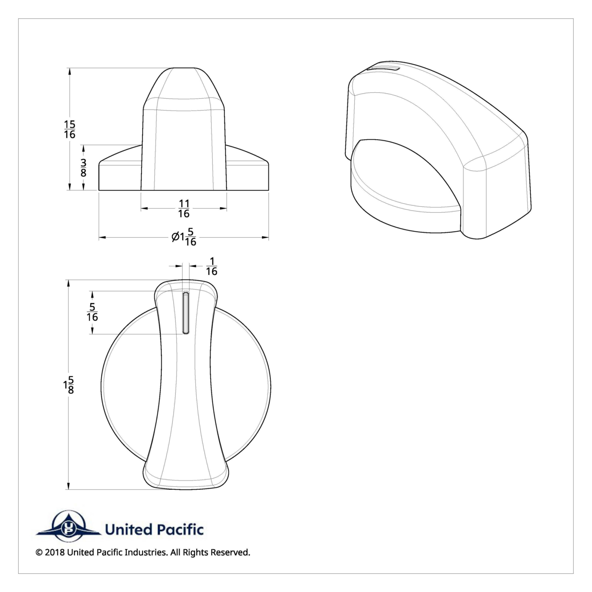 Chrome A/C Control Knob For Western Star - Thumbnail 4