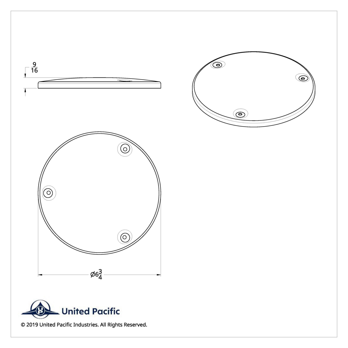 Chrome 6-3/4" Round Speaker Cover For Various Freightliner & Kenworth Models (Pair) - Thumbnail 3