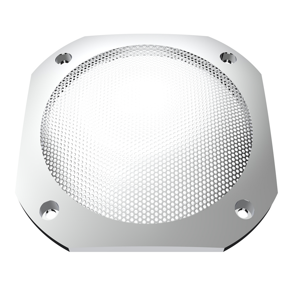 Chrome 4-1/2" Square Speaker Cover For International 9900 (1999-2017), 9400/9300/9200 (1997-2010) - Thumbnail 8