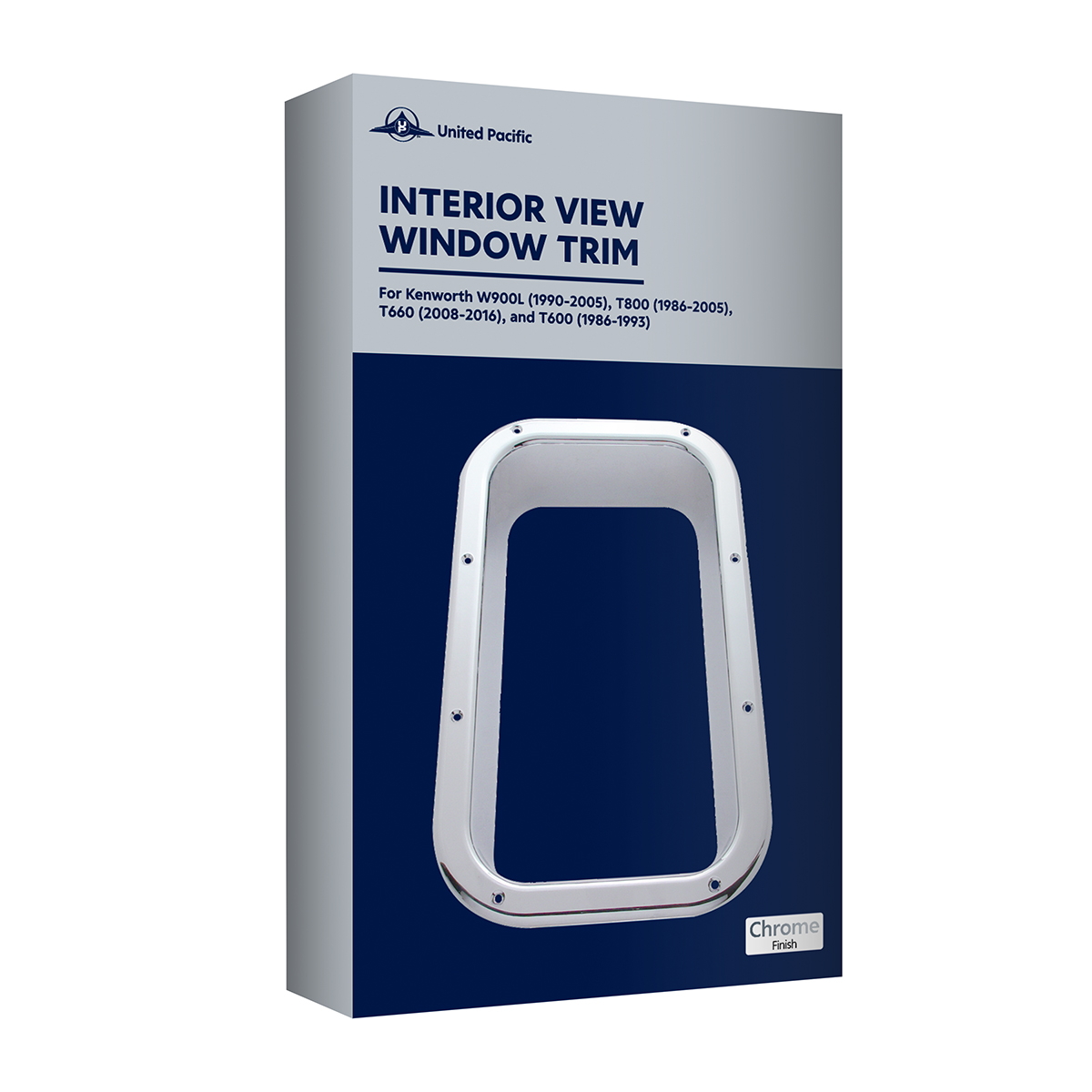 Chrome Interior View Window Trim For Kenworth W900L (1990-2005) And T800 (1986-2005) - Thumbnail 10